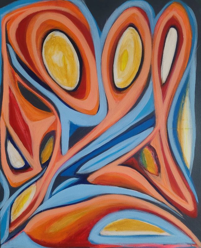 Variant of Concern, 2021, Acrylic on canvas, 30 × 24 × 0.75 in.